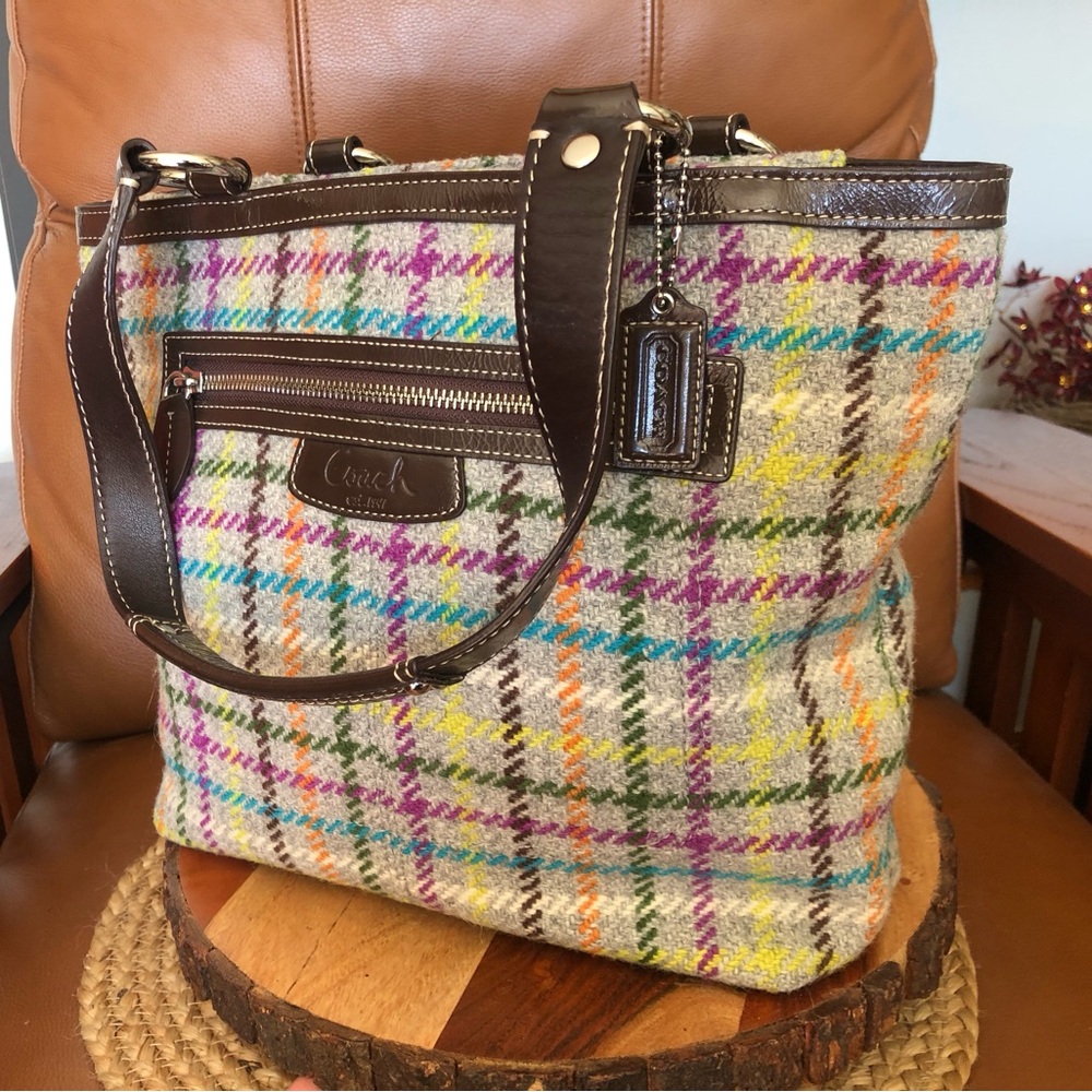 COACH *low start* Tweed Penelope Shoulder tote
